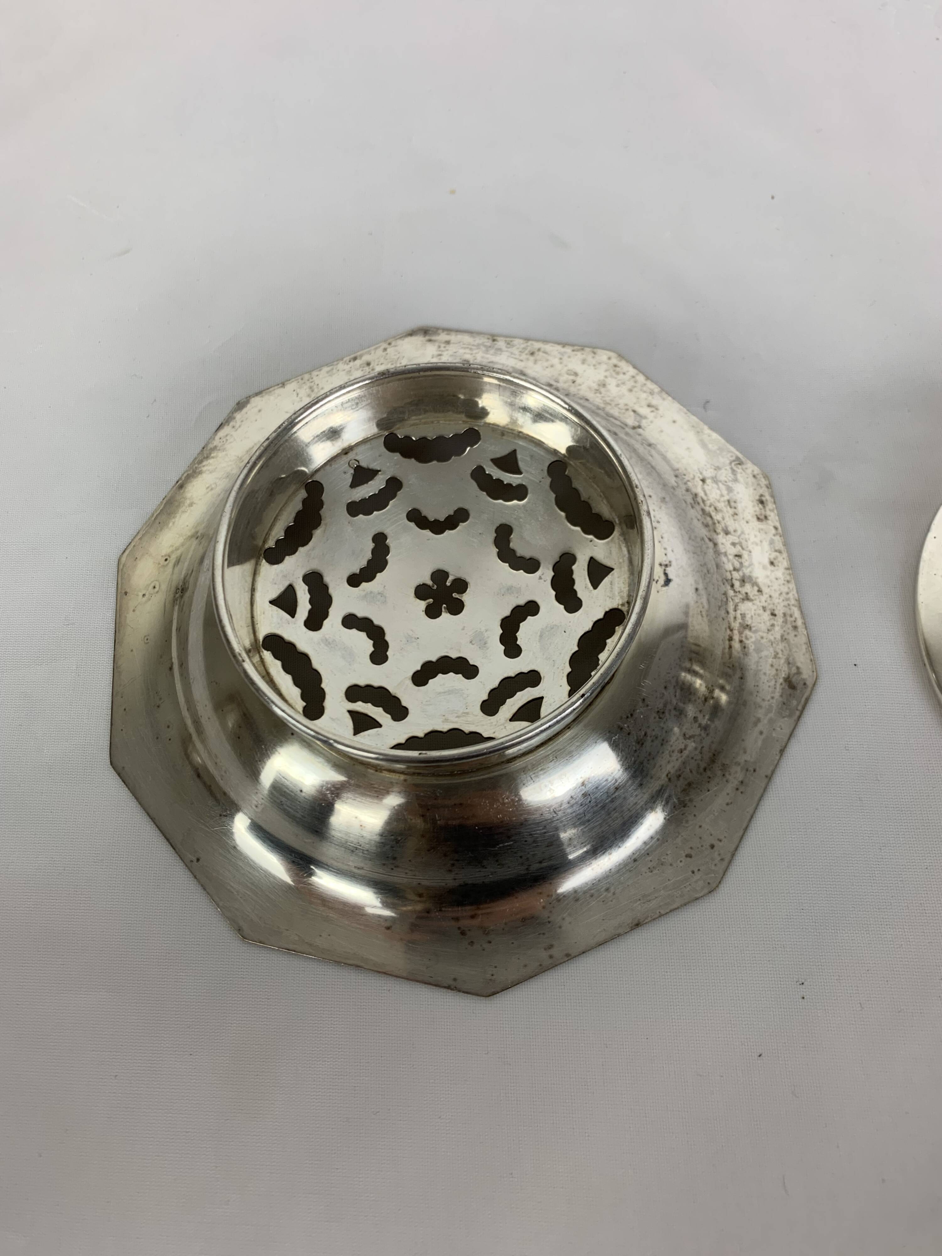 Beurrier Coquillor en métal argenté