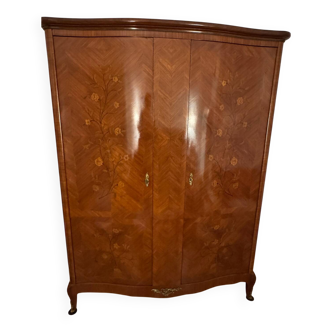 Louis XV style rosewood wardrobe