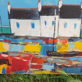 Oil on canvas Breton coast
