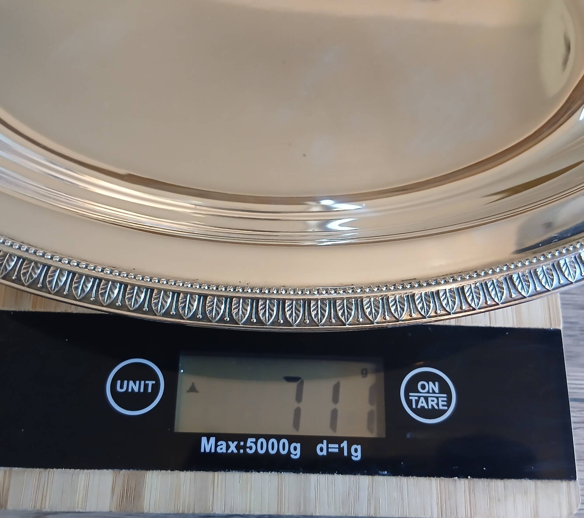 Christofle Malmaison oval serving platter silver-plated metal