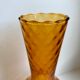 Vase en verre ambré années 70