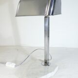 Art deco office lamp in chrome metal