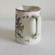 Earthenware jug with floral decoration from Digoin Sarreguemines.