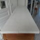 Buffet, art deco serving in oak, pearl gray patinated pine top