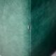 Pair of armrest heaters. Steel and green imitation leather. France, circa 1980