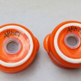 Le Creuset salt and pepper shakers