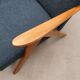 Mid Century Easy Chair Model B - 310 Var in Blue Boucle