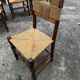 Set of 6 chairs and 2 armchairs, Brutalist style, 1950s