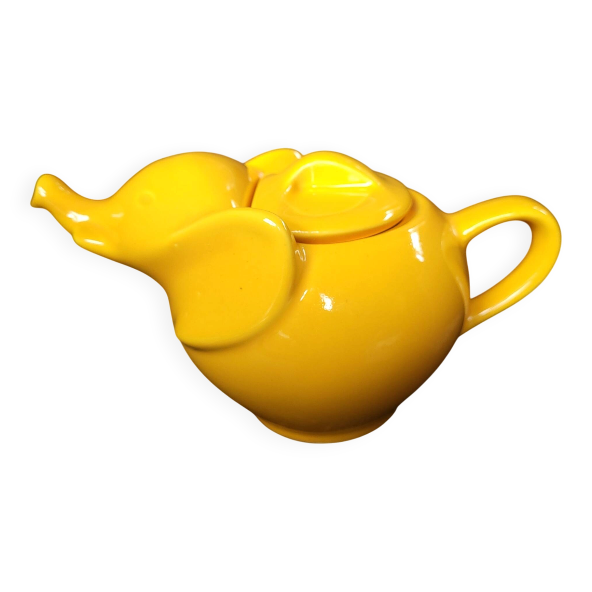 Théière Éléphant jaune 1980