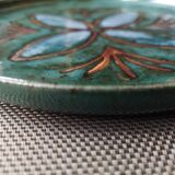 Enamelled stoneware plate - 1970s