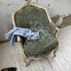 Louis XV shepherdess armchair