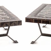 Duo de tables en fer forgé