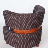 Avant-garde armchair made in 1920s france. fully restored