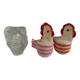 Original molded glass egg cup