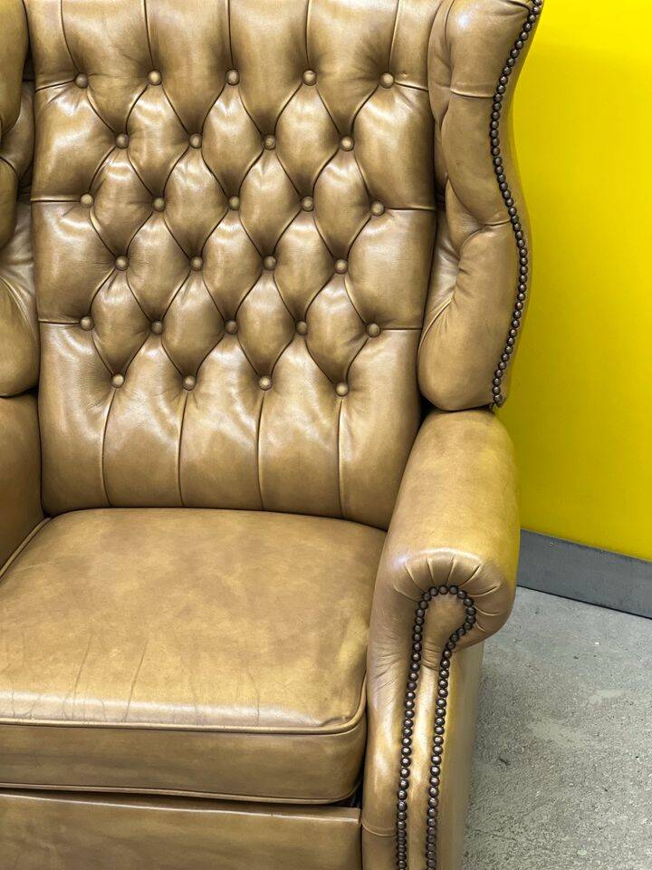 Vintage Handmade Chesterfield Recliner Armchair