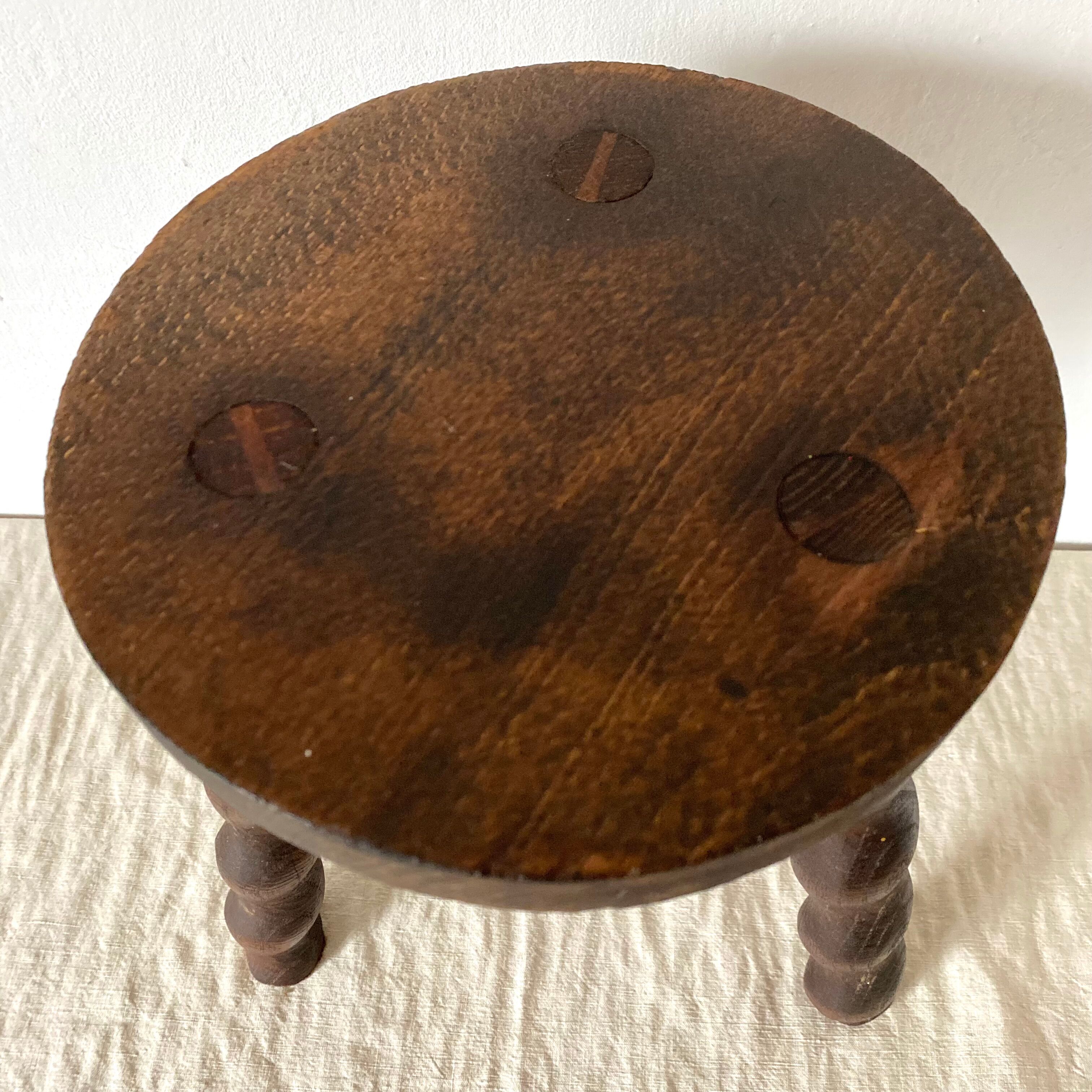 Vintage tripod stool