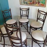 Set of 6 Fischel bistro chairs, early 1900s