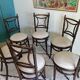 Set of 6 Fischel bistro chairs, early 1900s