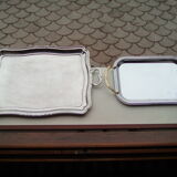 stainless steel trays 70s 80s