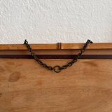Miroir ancien en bois façon bambou