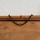 Antique bamboo-style wooden mirror