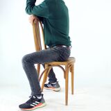 Vintage Thonet Bentwood Oak Chair With Original Label, Czechoslovakia, 1920