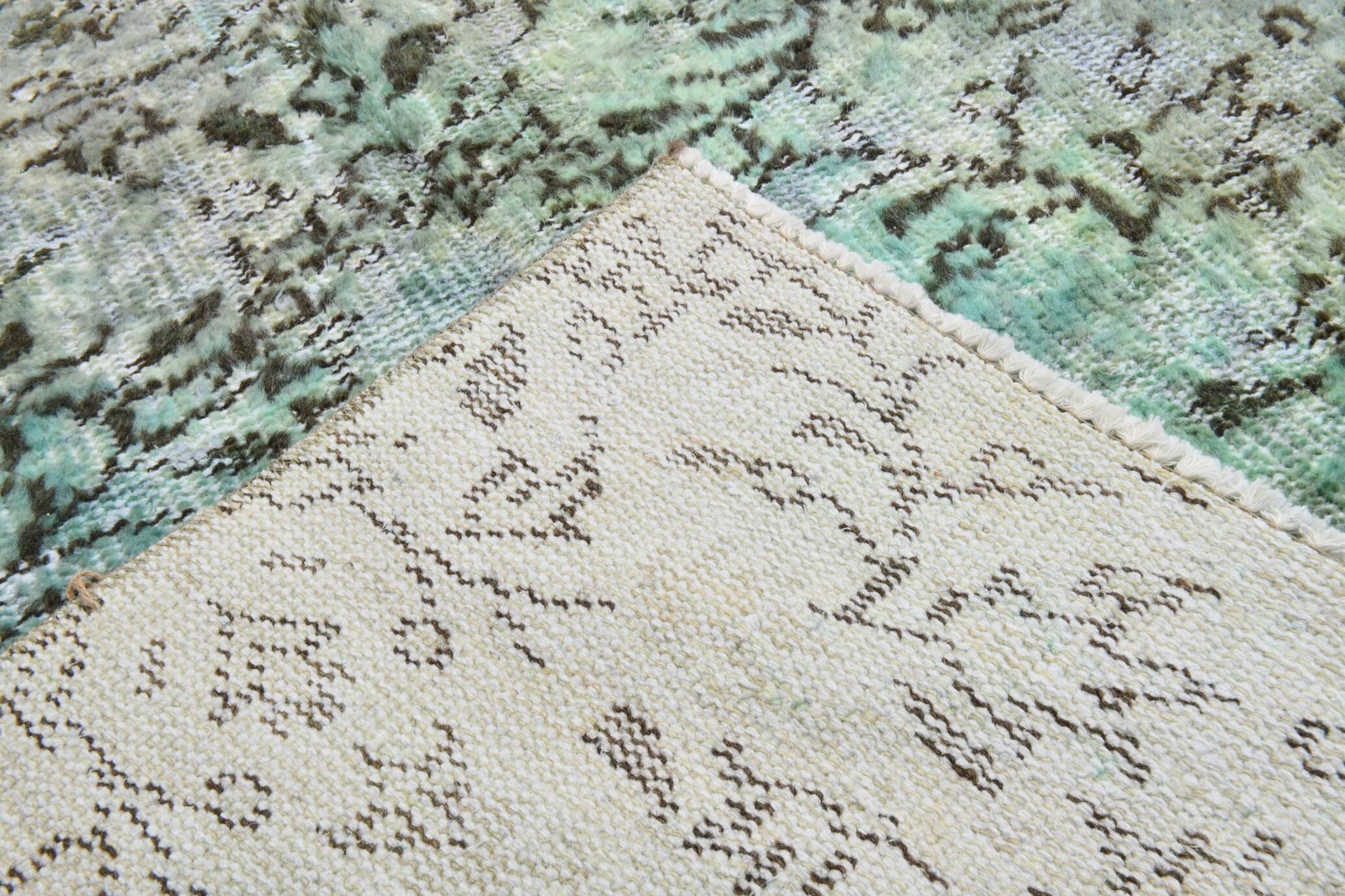 Tapis vintage style plantes 5x8, 148x243cm