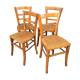 Set de 4 chaises bistrot vintage Baumann 1960s