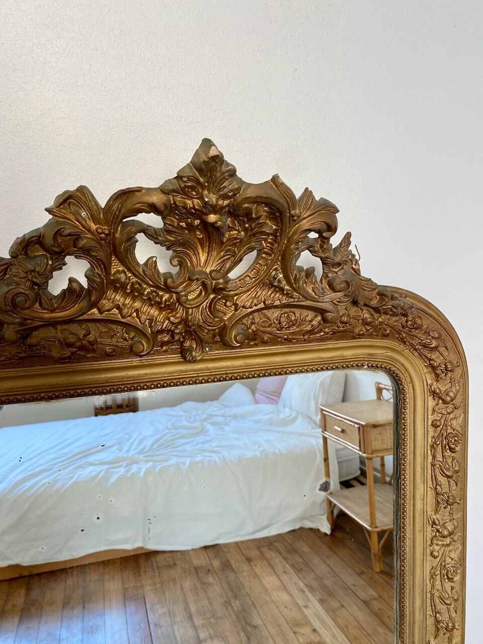 Old gilded mirror 118cm x79cm