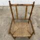 Fauteuil en paille et bois tourné