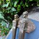 2 bronze Art Nouveau furniture ornaments