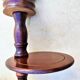 Ashtray on rustic wood stand circa 1970