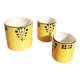 Série de 3 petits pots Art déco De Bruyn Fives