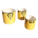 Série de 3 petits pots Art déco De Bruyn Fives