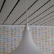 Suspension vintage en opaline blanc