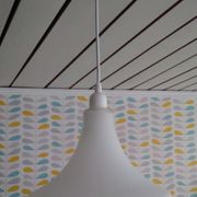 Vintage suspension in white opaline