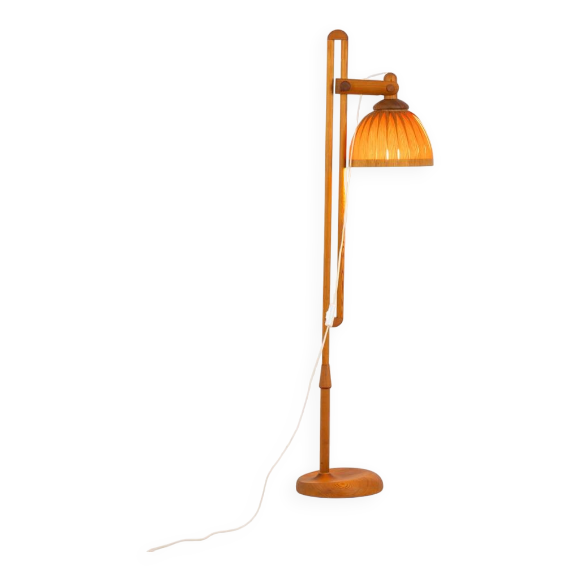 Lampadaire sculptural en pin par Hans-Agne Jakobsson pour Ellysett Markaryd (Sw