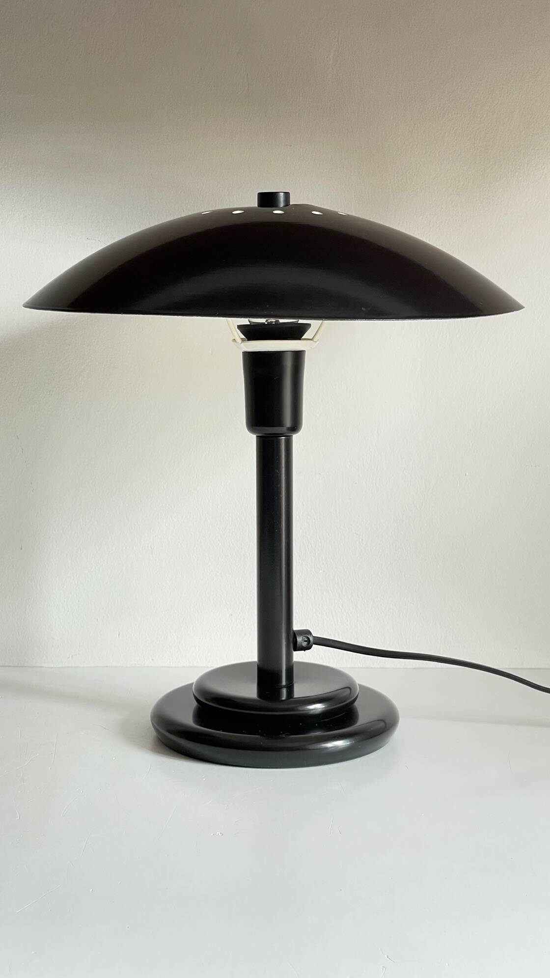 Vintage steel desk lamp by Aluminor