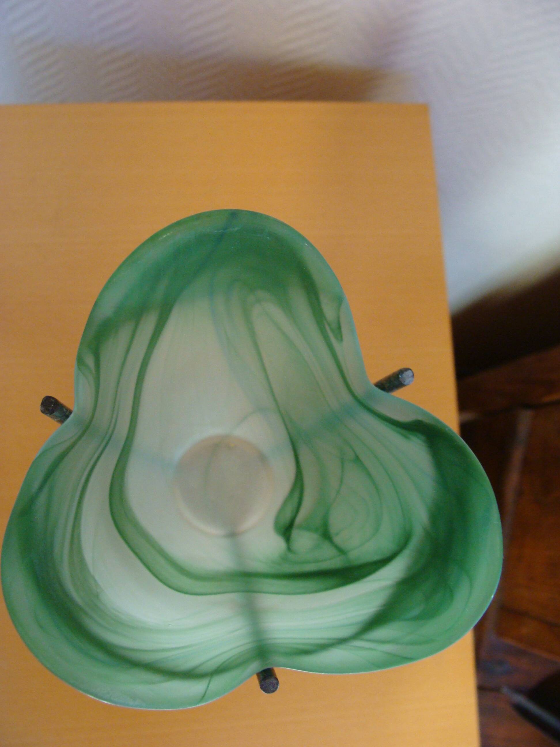 Large metal and glass tealight holder