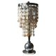 Art Deco table lamp with a mother-of-pearl top and Funkis-style frame.
