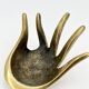 Brass Hand Ashtray, by Walter Bosse for Herta Baller, 1950s Austria