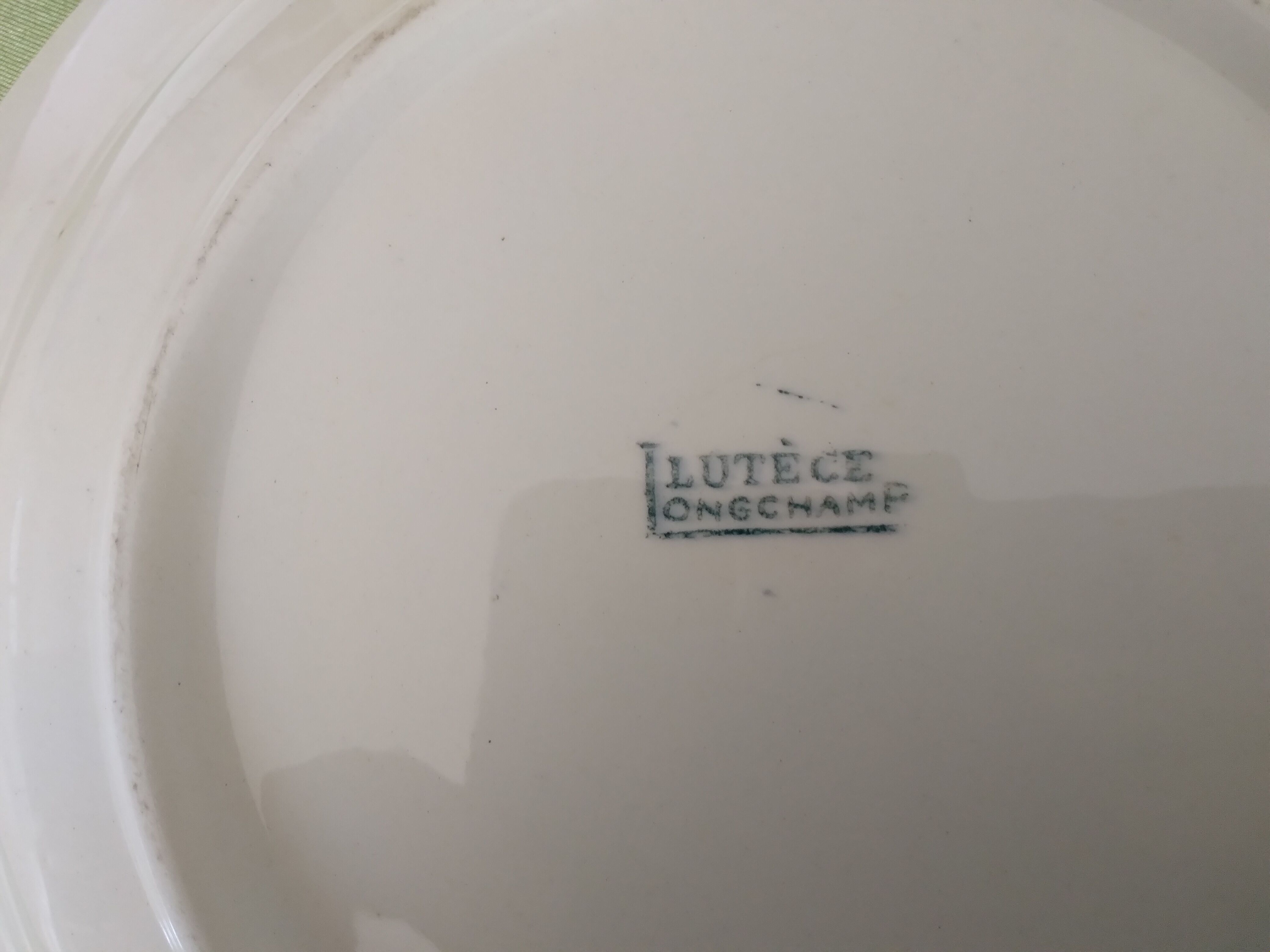 Hollow plates Lutece Longchamp
