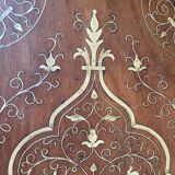 19th century wooden and brass tray