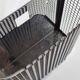 Chromed steel industrial wall paper basket, 60s