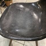 DSW chair black fibre black dowel walnut Eames Herman Miller vintage 1950