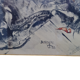 Painting under acrylic glass on bristol sheet signed bergen 1933