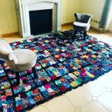 Handmade boucherouite carpet  - 255x190cm