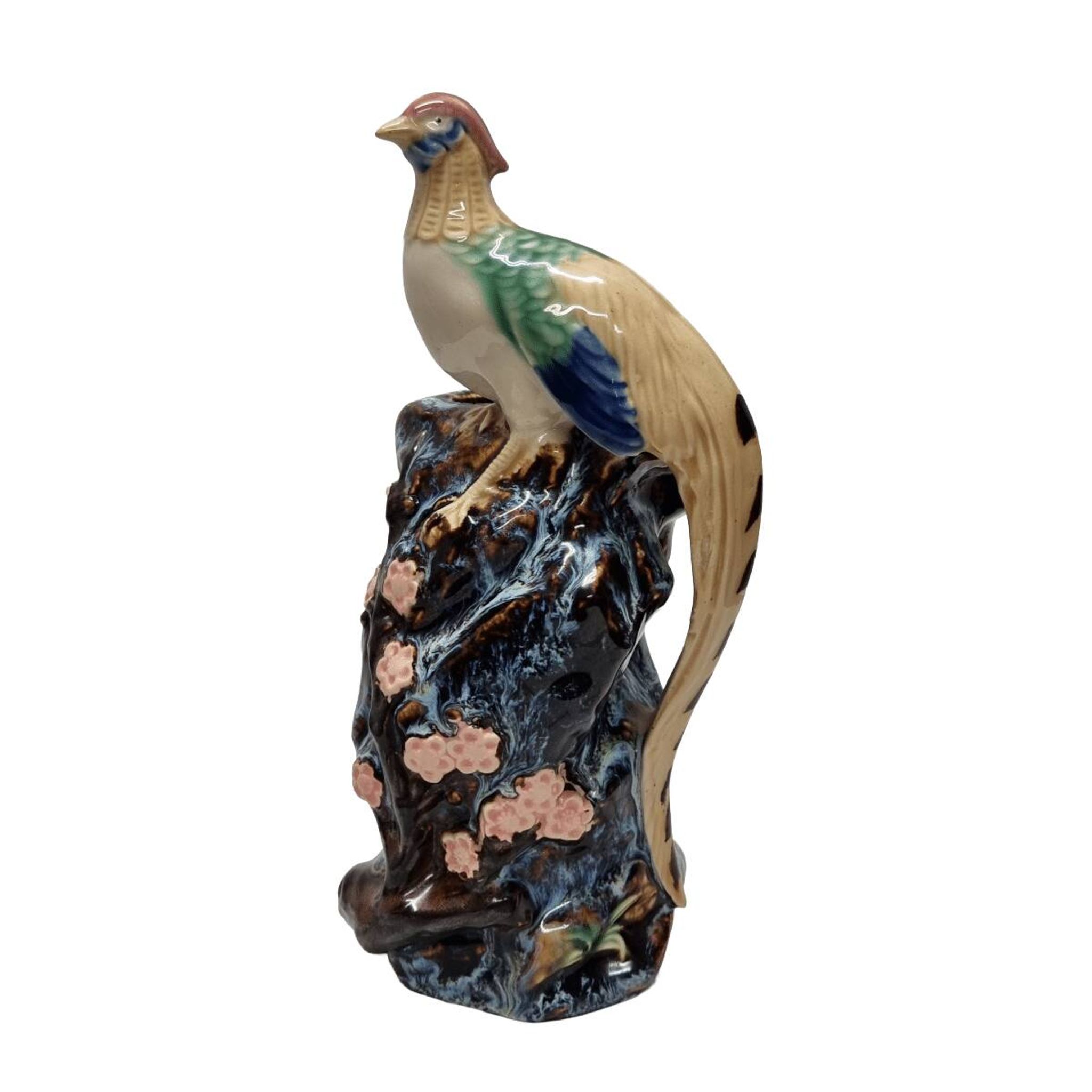 Vintage Shiwan Vase With Pheasant, 1970/80s