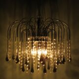 Lustre cascade en verre de Murano italien 1960
