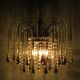 Italian Murano glass waterfall chandelier 1960